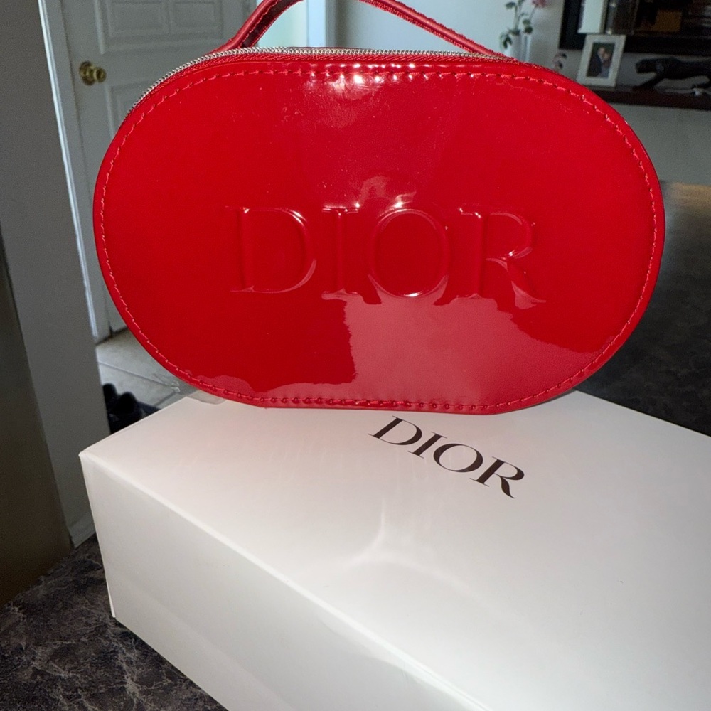 Dior Glossy Red Cosmetic Case